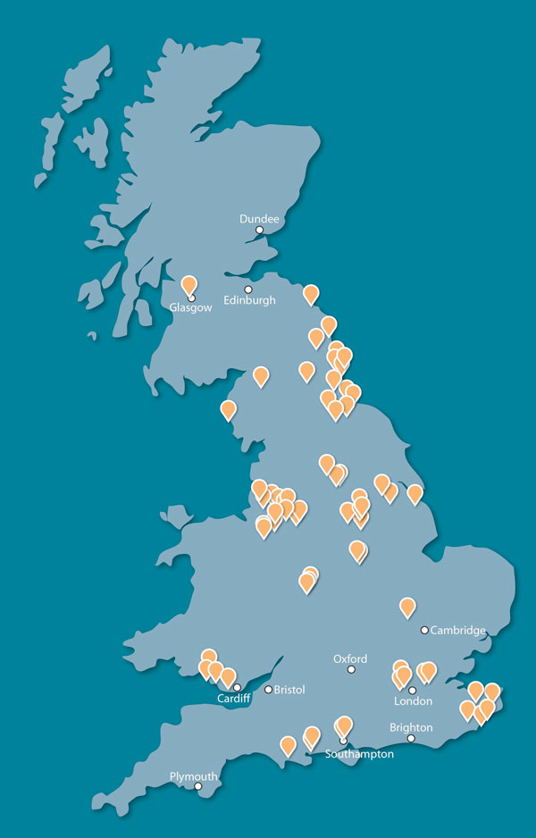 NHS trust map - Pulse Outdoor Media demographics and NHS coverage