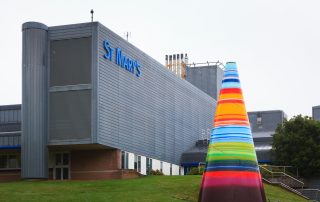 Exterior photo of St Mary's hospital Isle of Wight