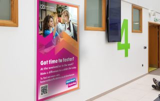 Photo of Staffordshire City Council poster advert on hospital wall