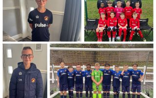 Photo of Ebbsfleet United Whites under 10s team in Pulse sponsored kit