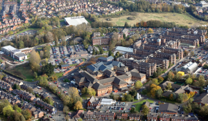 Aerial image of North Manchester General Hospital