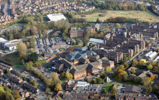 Aerial image of North Manchester General Hospital