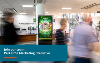 Image of digital hospital advertising screen
