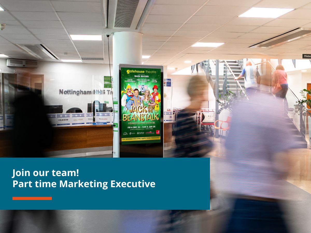 Image of digital hospital advertising screen