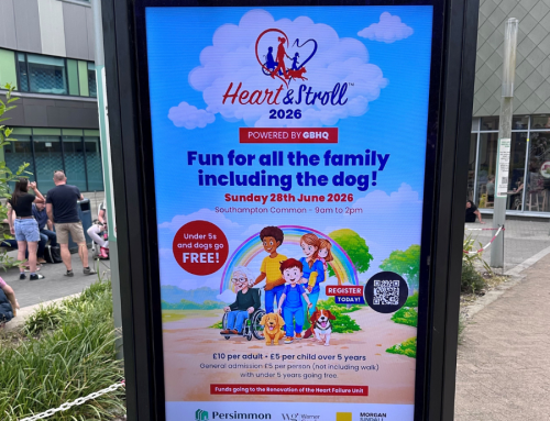 Helping Wessex Heartbeat promote Heart and Stroll 2026