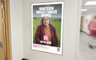 Breast Cancer Now hospital poster